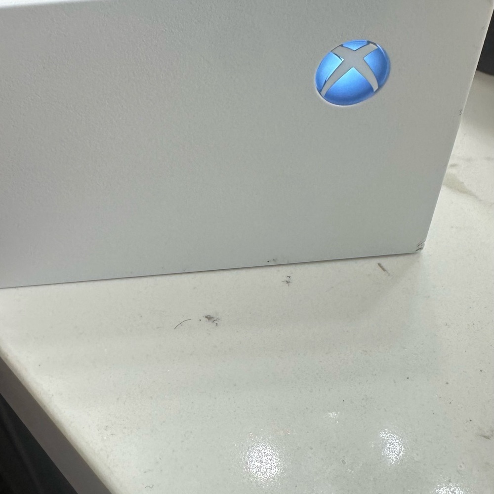 Xbox Console with Blue Light